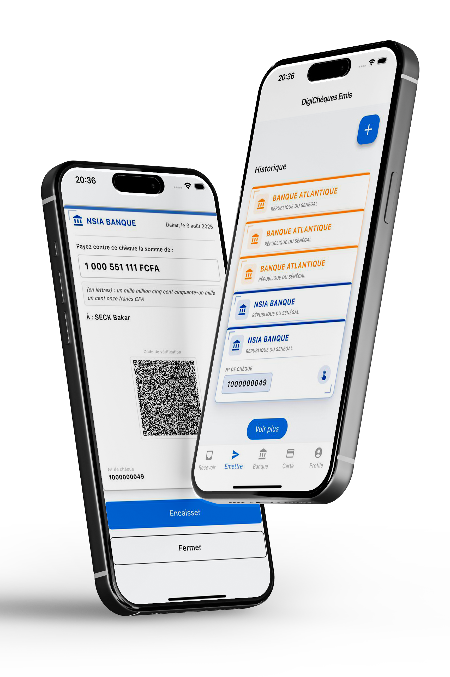 Interface DigiChèque - Émission de chèques électroniques