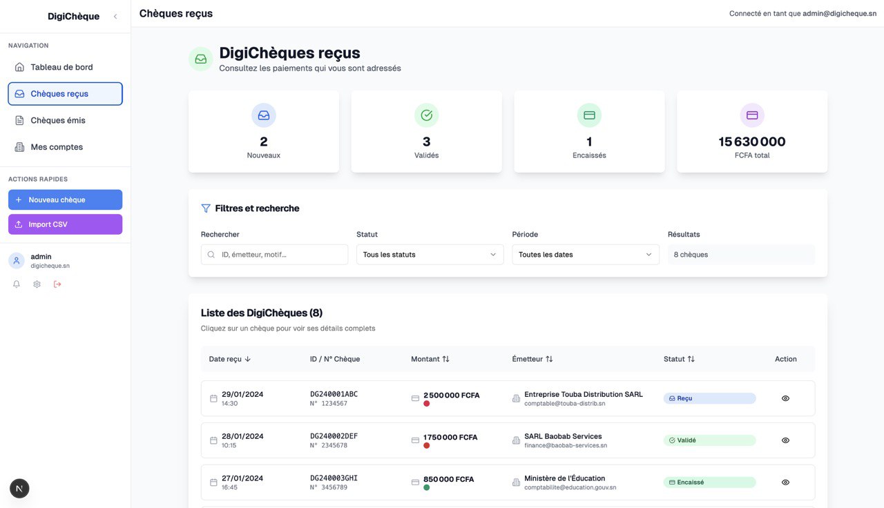 DigiChèque Pro - Solution Entreprise