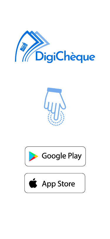 Téléchargez l'application DigiChèque sur App Store ou Google Play